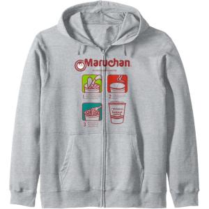 image:imageMaruchan Recommended Cooking Directions Symbols Zip HoodieHeather Grey