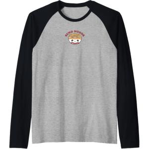 image:imageMaruchan Send Noods Ramen Bowl Face Raglan Baseball TeeBlackAthletic Heather