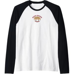 image:imageMaruchan Send Noods Ramen Bowl Face Raglan Baseball TeeBlackWhite