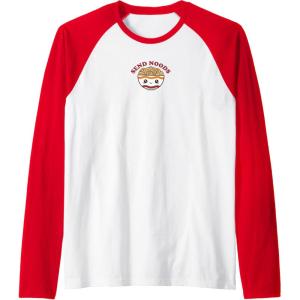 image:imageMaruchan Send Noods Ramen Bowl Face Raglan Baseball TeeRedWhite