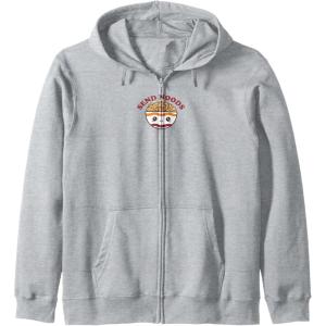 image:imageMaruchan Send Noods Ramen Bowl Face Zip HoodieHeather Grey
