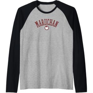 image:imageMaruchan Uni Style Classic Happy Face Logo Raglan Baseball TeeBlackAthletic Heather