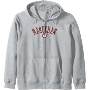 image:imageMaruchan Uni Style Classic Happy Face Logo Zip HoodieHeather Grey