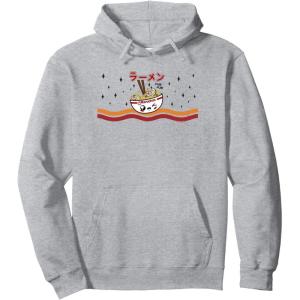 image:imageMaruchan Winking Anime Noodle Bowl Pullover HoodieHeather Grey