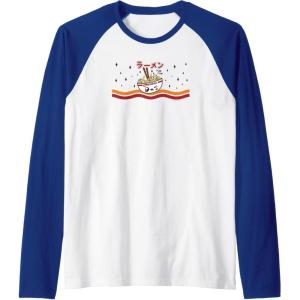 image:imageMaruchan Winking Anime Noodle Bowl Raglan Baseball TeeRoyal BlueWhite