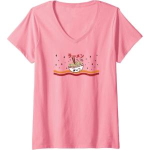 image:imageMaruchan Winking Anime Noodle Bowl VNeck TShirtPink