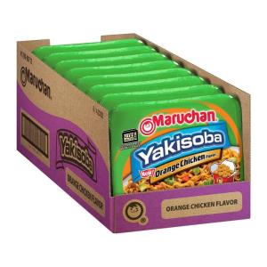 image:imageMaruchan Yakisoba Teriyaki Chicken Flavor  StirFried Japanese Instant Ramen Noodles High Protein Microwavable Meal  398 Oz 8 PackOrange Chicken