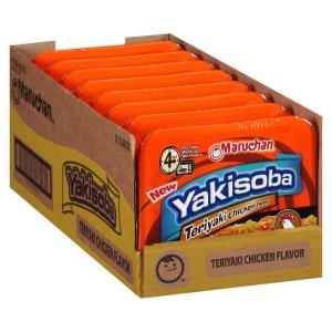 image:imageMaruchan Yakisoba Teriyaki Chicken Flavor  StirFried Japanese Instant Ramen Noodles High Protein Microwavable Meal  398 Oz 8 PackTeriyaki Chicken