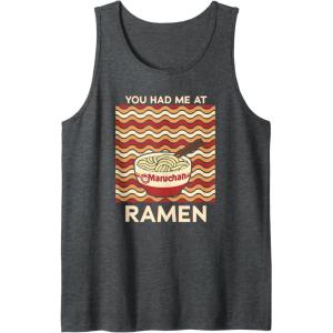 image:imageMaruchan You Had Me At Ramen Noodle Bowl Tank TopDark Heather Grey