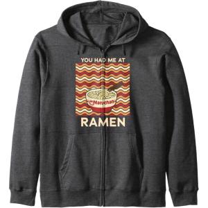 image:imageMaruchan You Had Me At Ramen Noodle Bowl Zip HoodieDark Heather Grey