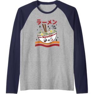 image:imageMaruchan Yum Yum Winking Noodle Bowl Poster Raglan Baseball TeeNavy BlueAthletic Heather