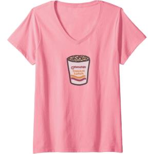 image:imageWomens Maruchan Instant Lunch Ramen Noodle Doodle VNeck TShirtPink