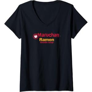 image:imageWomens Maruchan Instant Lunch Ramen Noodle Soup Logo VNeck TShirtBlack