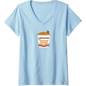 image:imageWomens Maruchan Ramen Noodle Cup With Chop Sticks VNeck TShirtBaby Blue