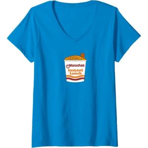 image:imageWomens Maruchan Ramen Noodle Cup With Chop Sticks VNeck TShirtSapphire Blue