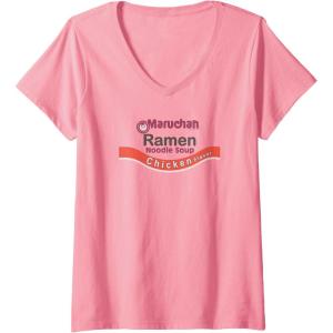 image:imageWomens Maruchan Ramen Noodle Soup Chicken Flavor Logo VNeck TShirtPink