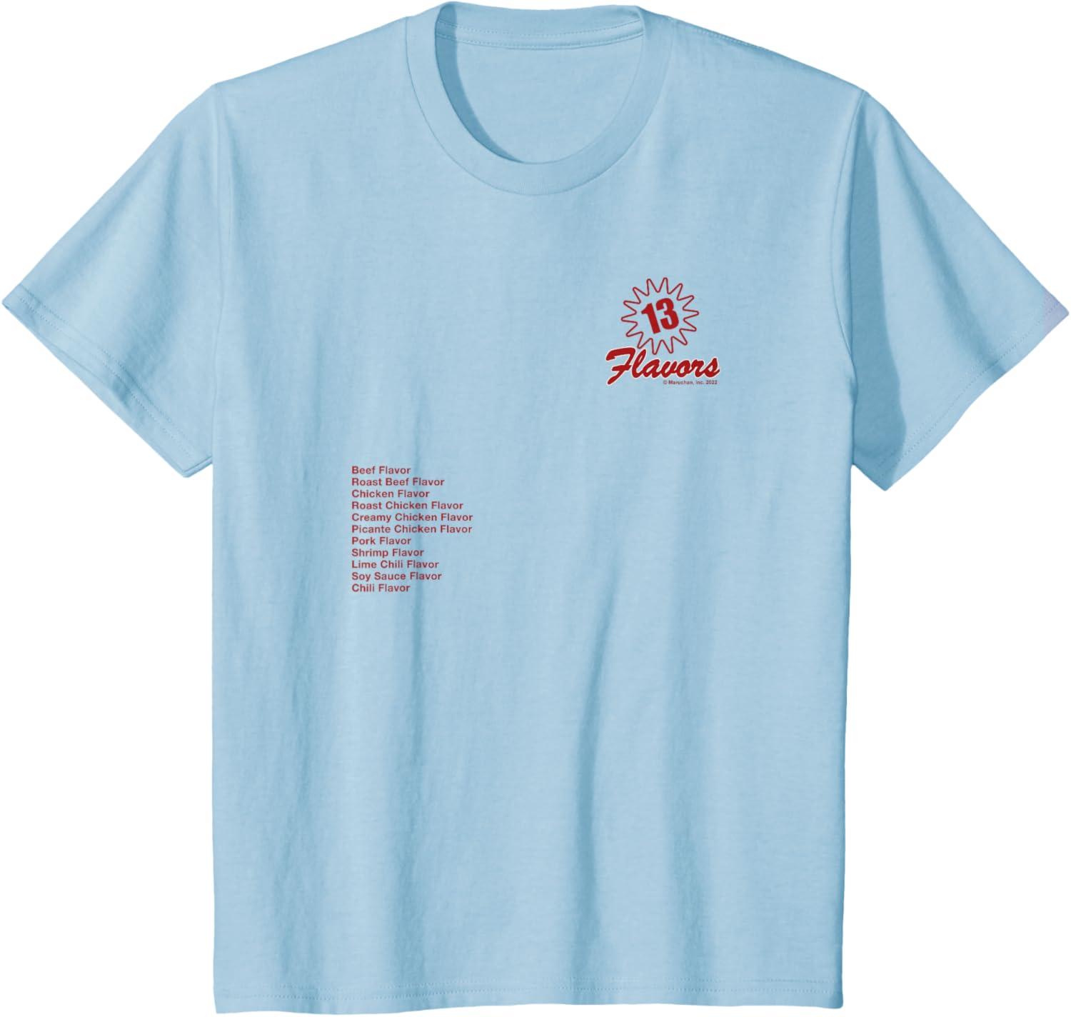 image:imageMaruchan 13 Flavors Ramen Noodle List TShirtBaby Blue