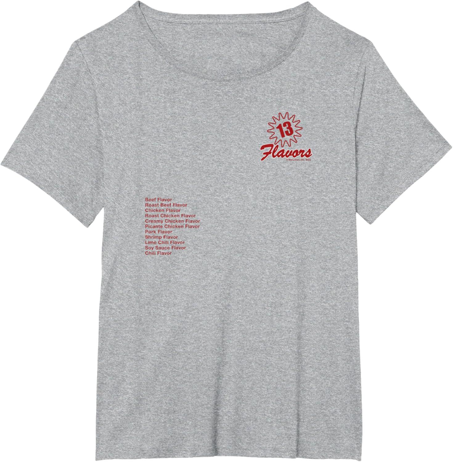 image:imageMaruchan 13 Flavors Ramen Noodle List TShirtHeather Grey