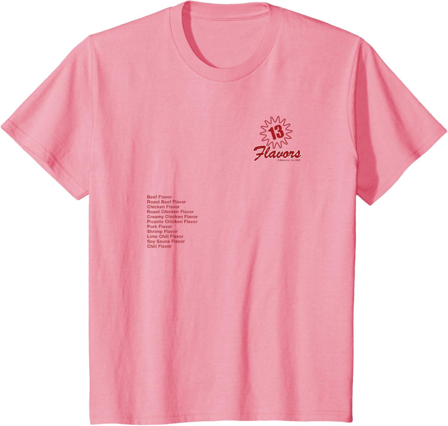 image:imageMaruchan 13 Flavors Ramen Noodle List TShirtPink
