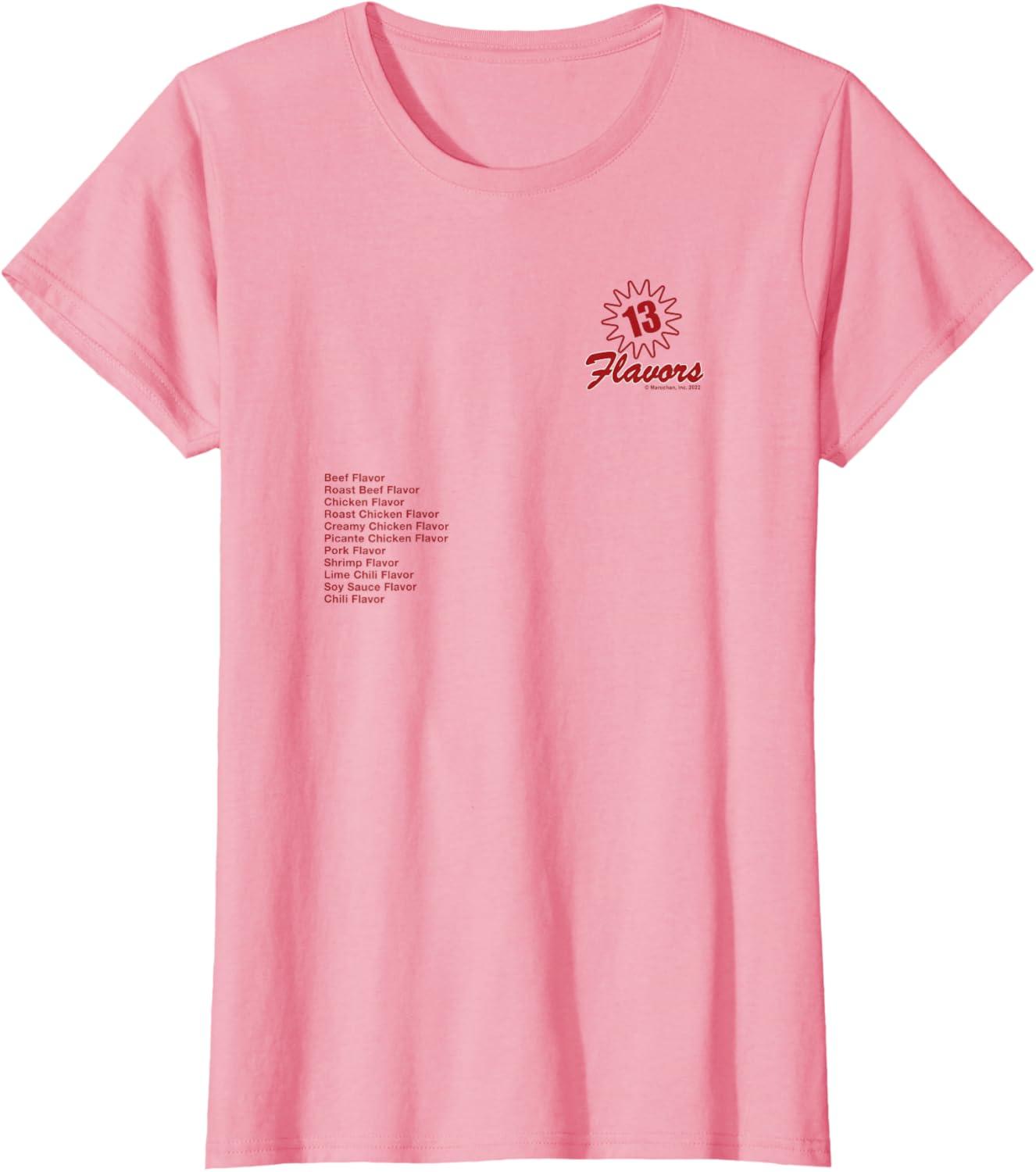 image:imageMaruchan 13 Flavors Ramen Noodle List TShirtPink