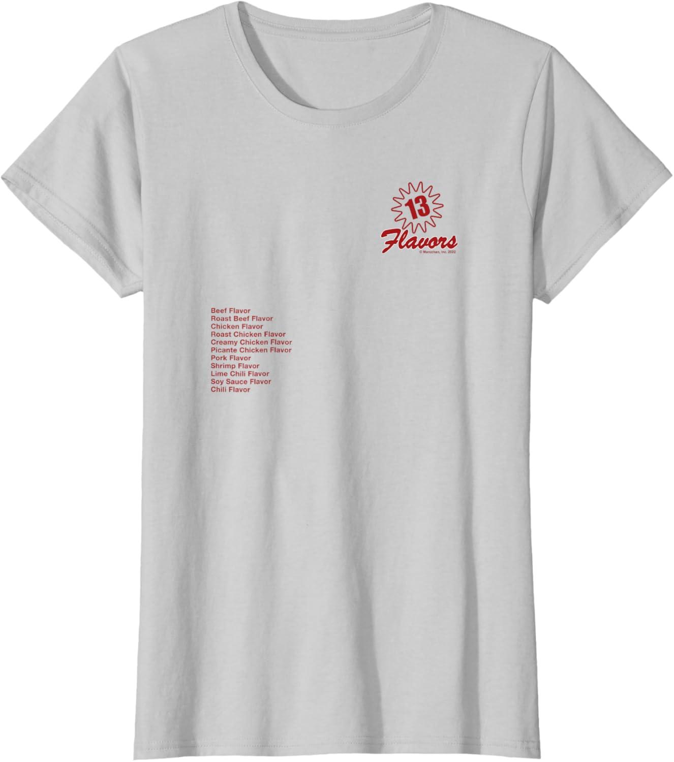image:imageMaruchan 13 Flavors Ramen Noodle List TShirtSilver Grey