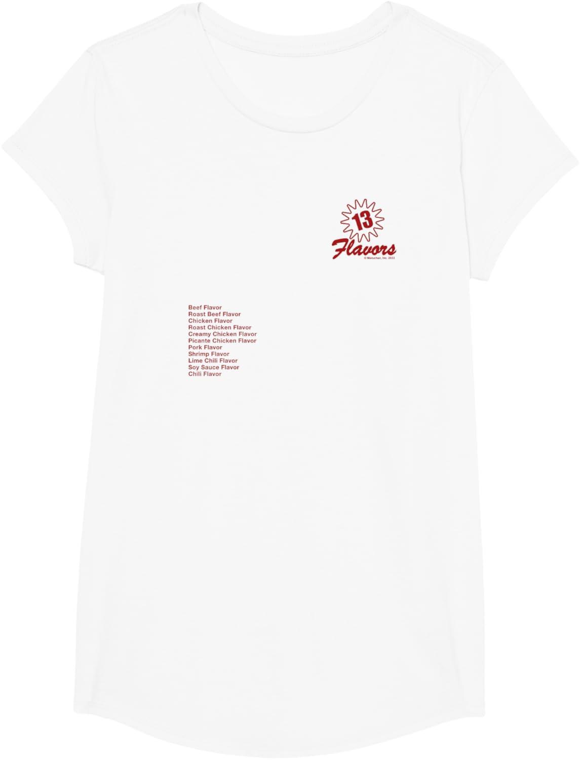 image:imageMaruchan 13 Flavors Ramen Noodle List TShirtWhite