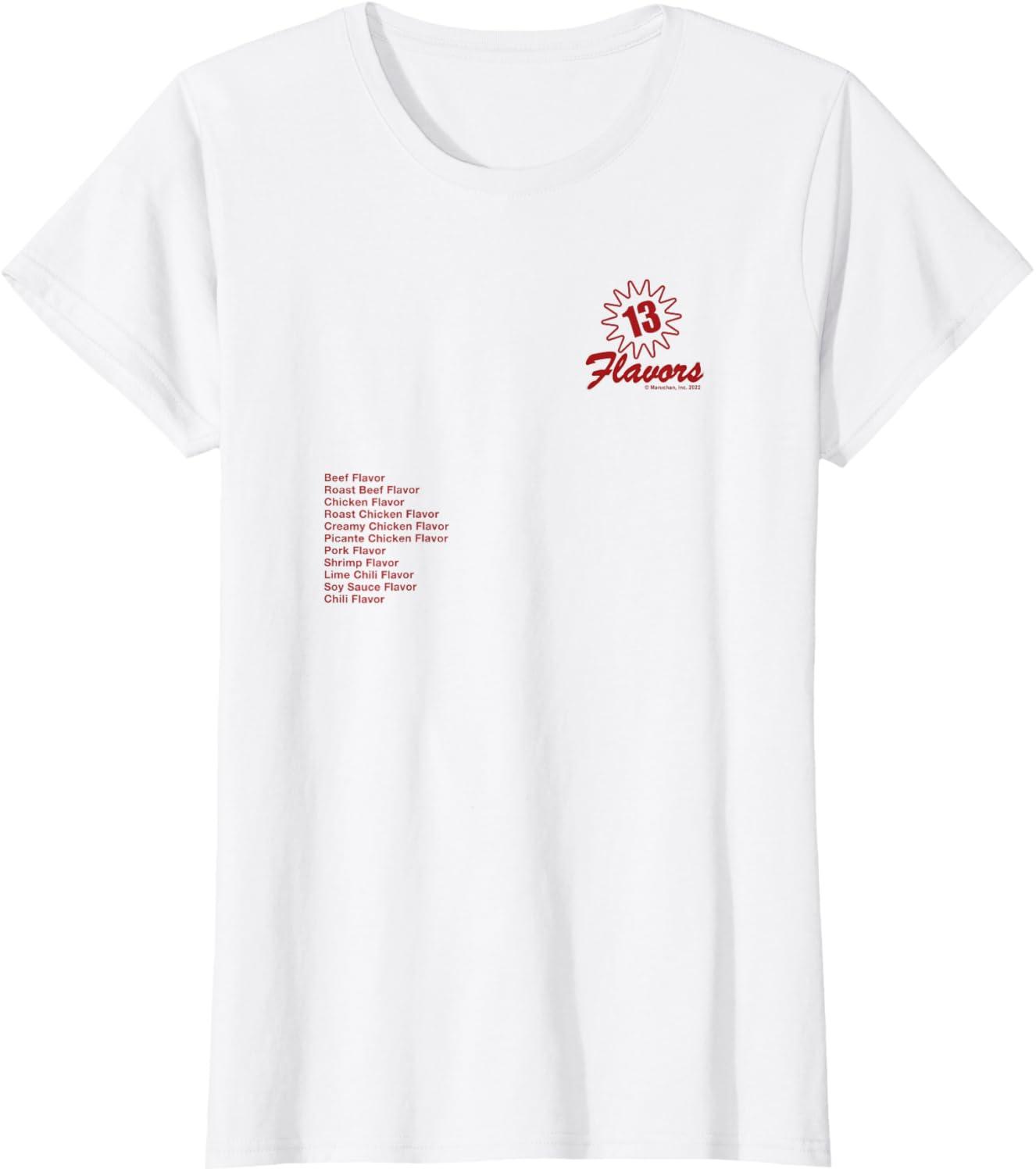 image:imageMaruchan 13 Flavors Ramen Noodle List TShirtWhite