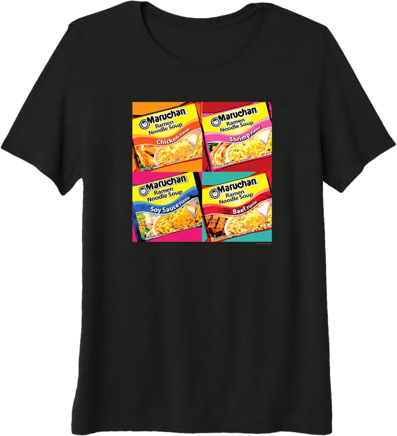 image:imageMaruchan Artsy Flavor Grid Poster Premium TriBlend TShirtBlack