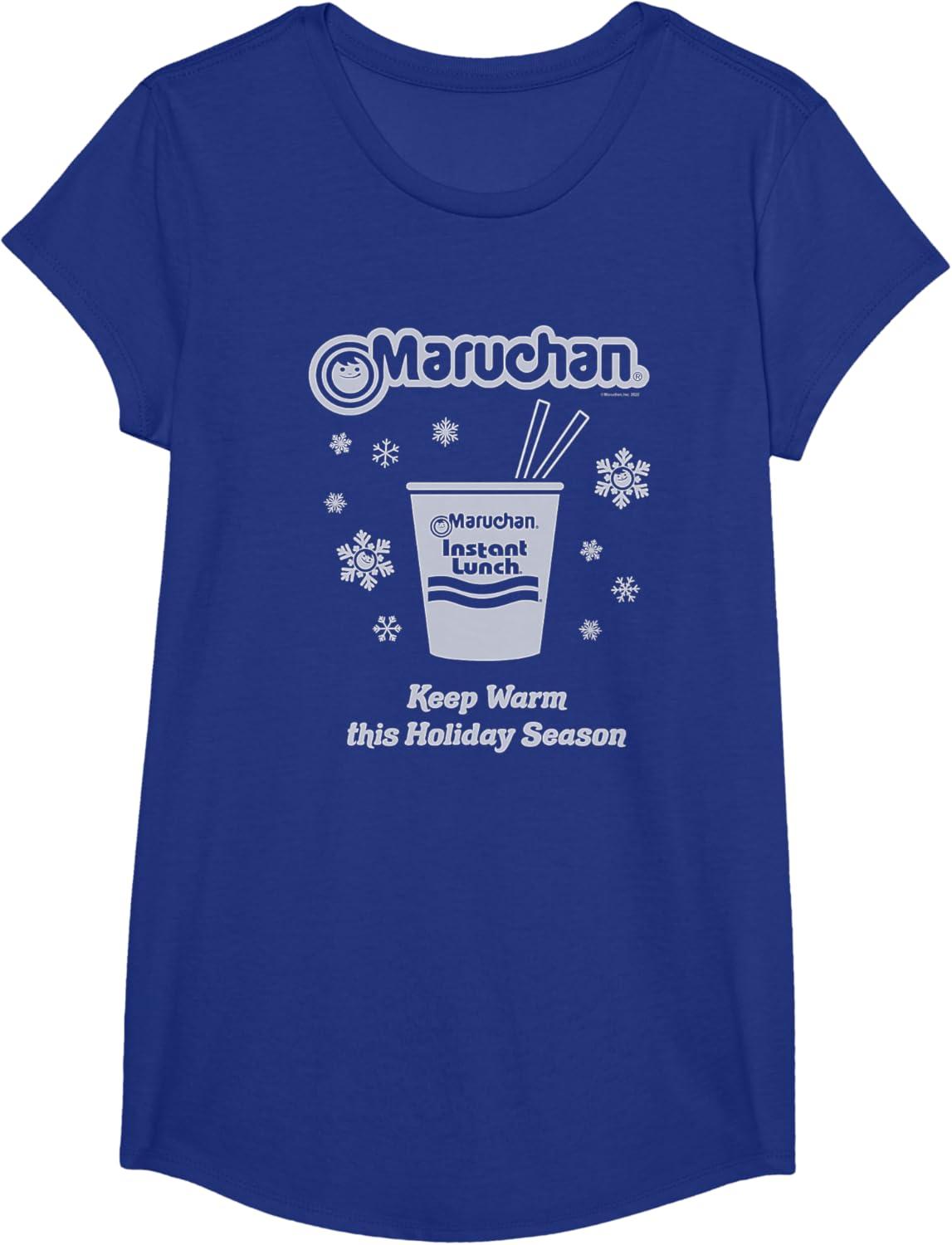 image:imageMaruchan Christmas Instant Lunch Keep Warm Holiday Season TShirtRoyal Blue