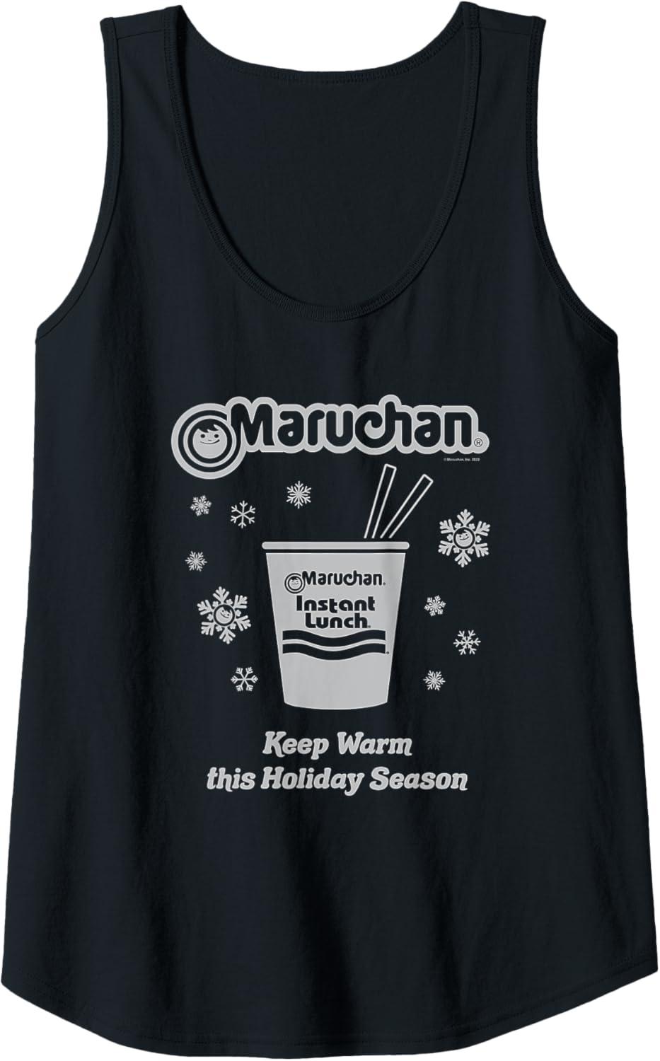 image:imageMaruchan Christmas Instant Lunch Keep Warm Holiday Season Tank TopBlack