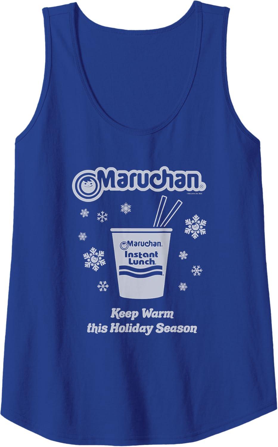 image:imageMaruchan Christmas Instant Lunch Keep Warm Holiday Season Tank TopRoyal Blue