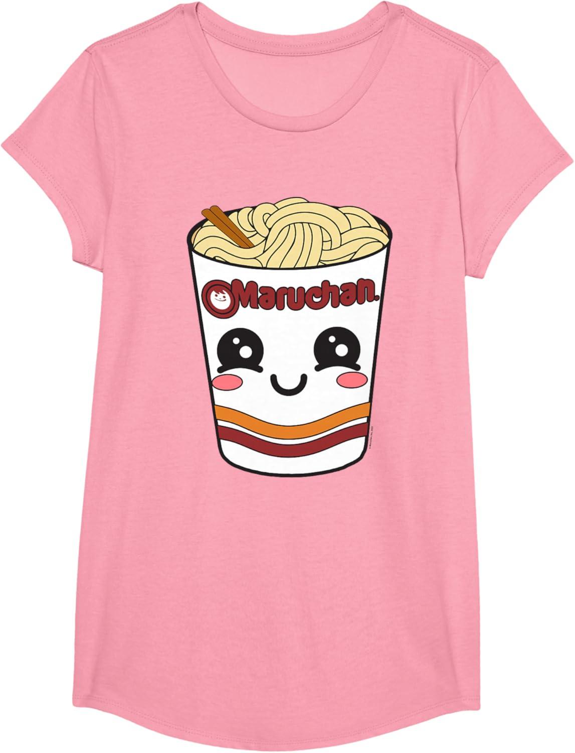 image:imageMaruchan Cute Ramen Noodle Cup Face TShirt SmallPink
