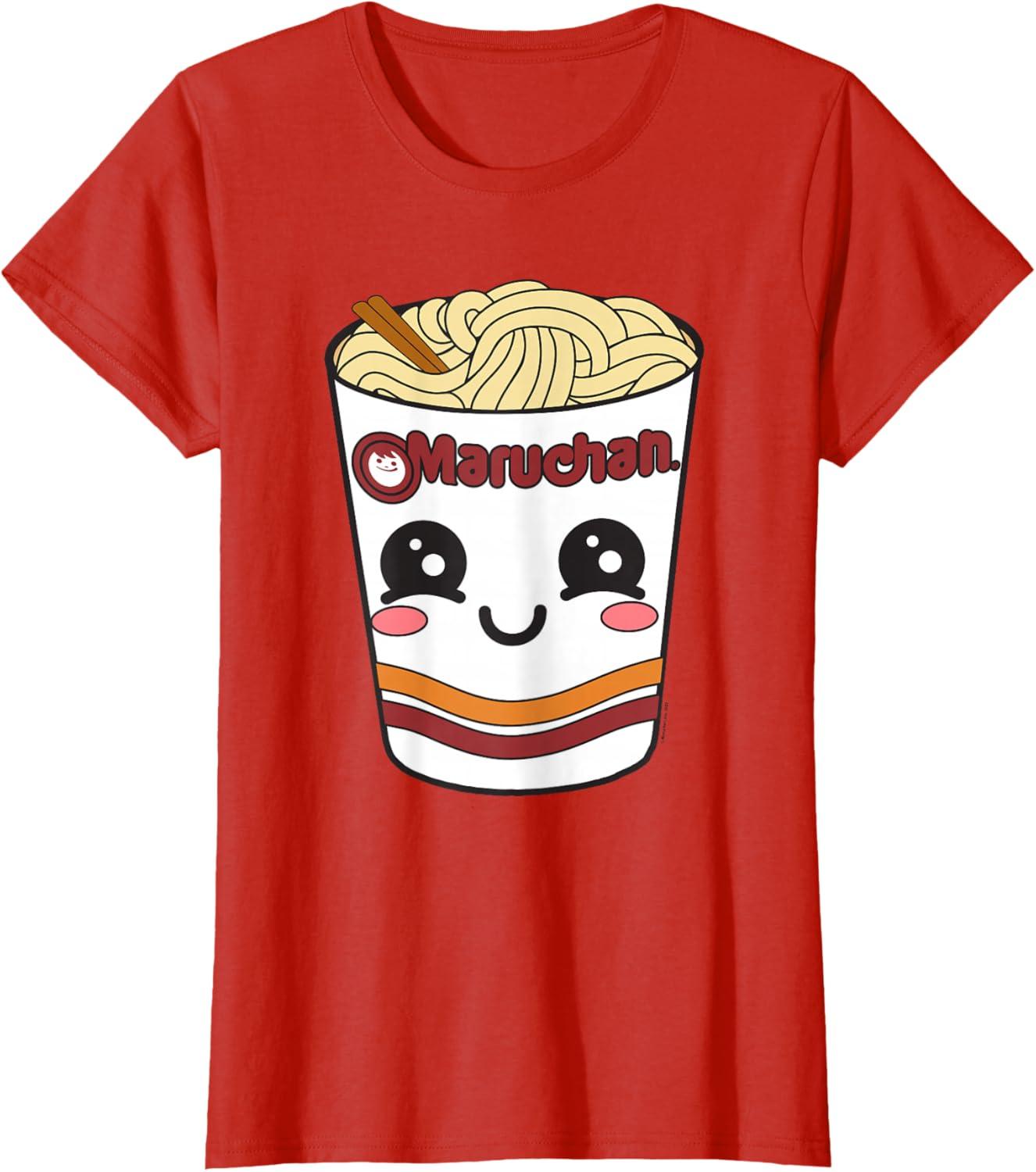 image:imageMaruchan Cute Ramen Noodle Cup Face TShirt SmallRed