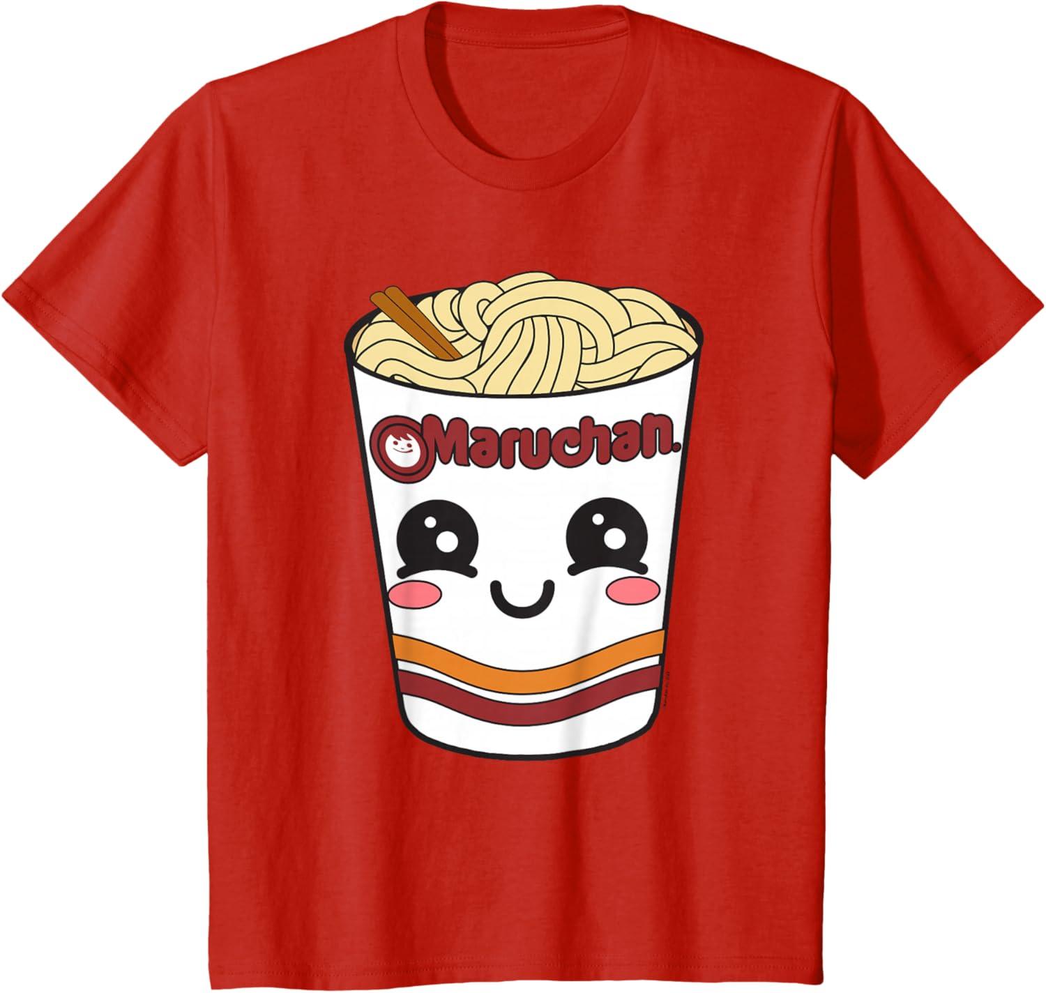 image:imageMaruchan Cute Ramen Noodle Cup Face TShirt SmallRed