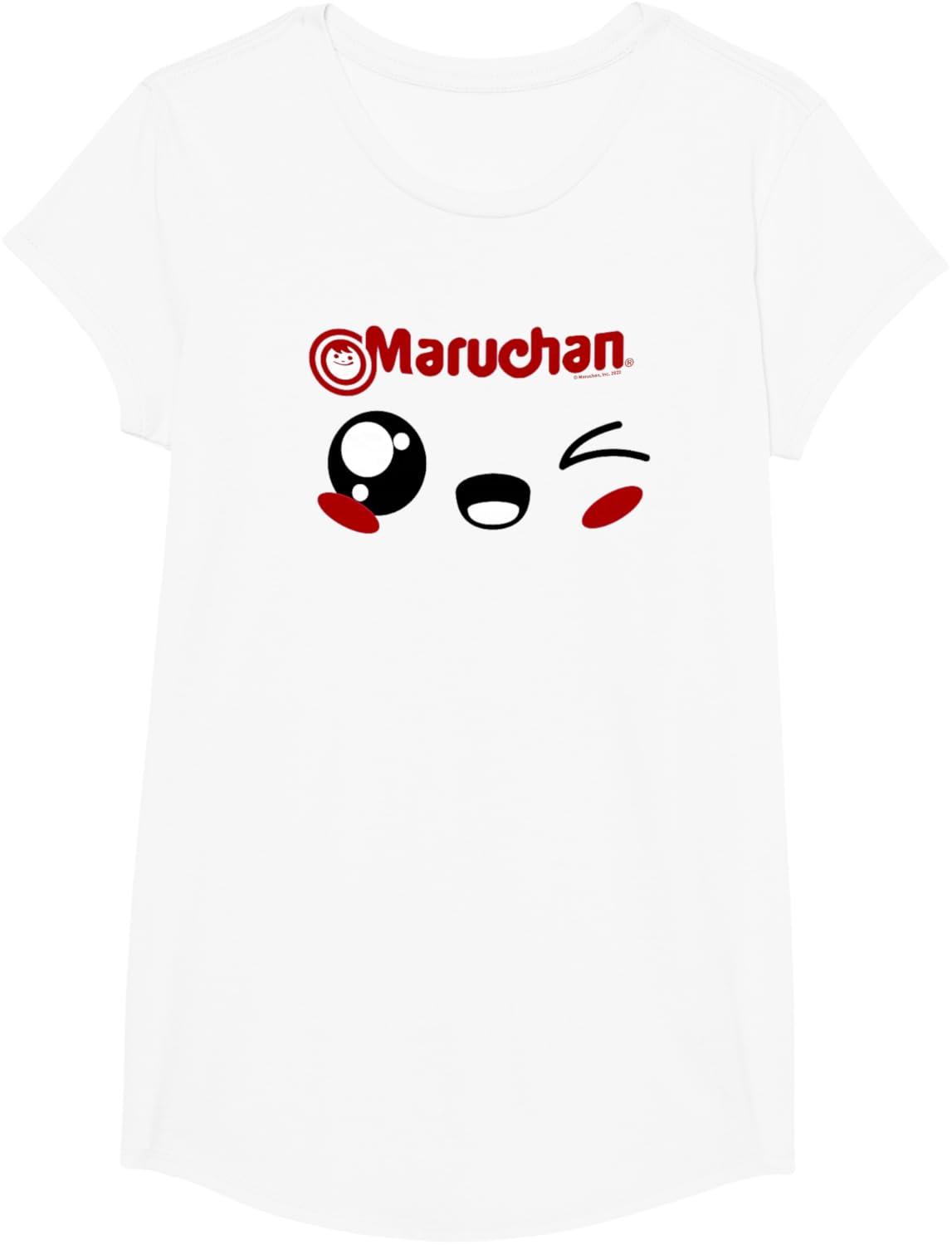 image:imageMaruchan Cute Winking Happy Face TShirtWhite