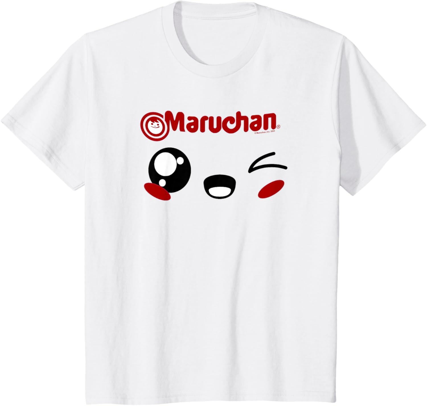 image:imageMaruchan Cute Winking Happy Face TShirtWhite