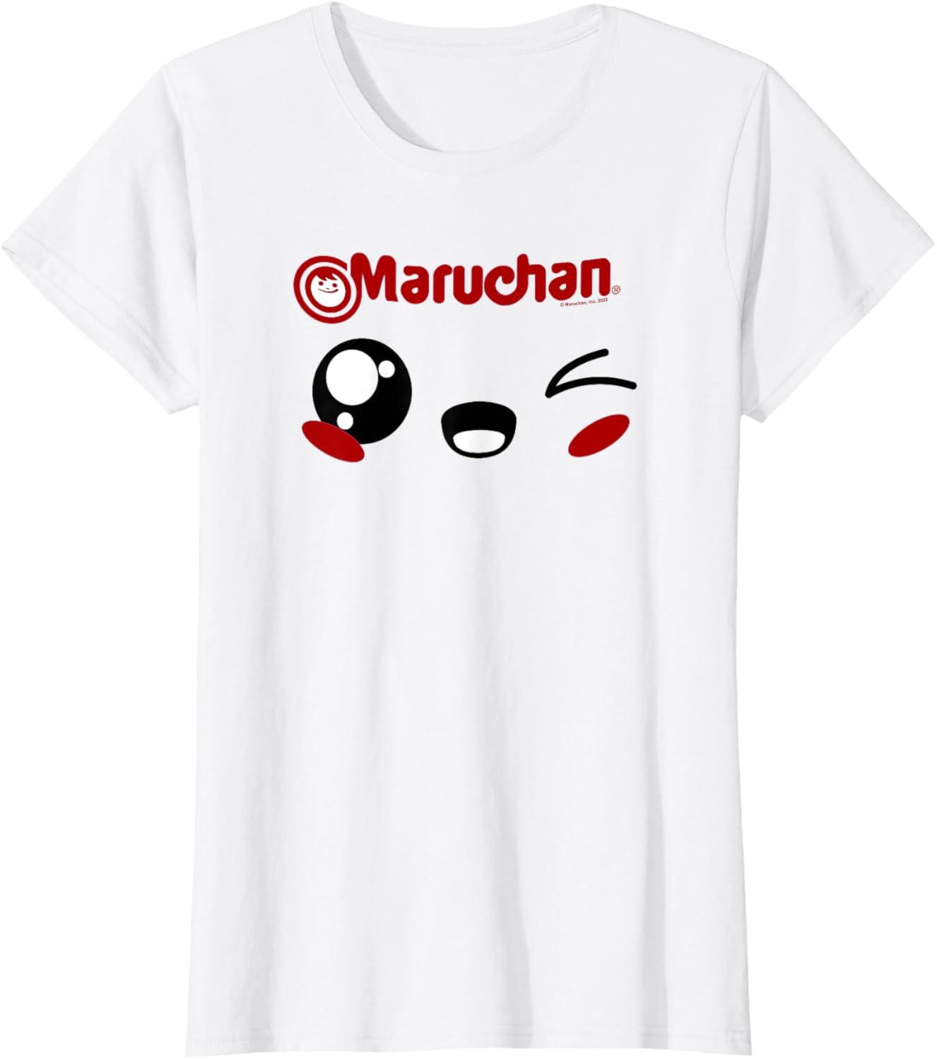 image:imageMaruchan Cute Winking Happy Face TShirtWhite