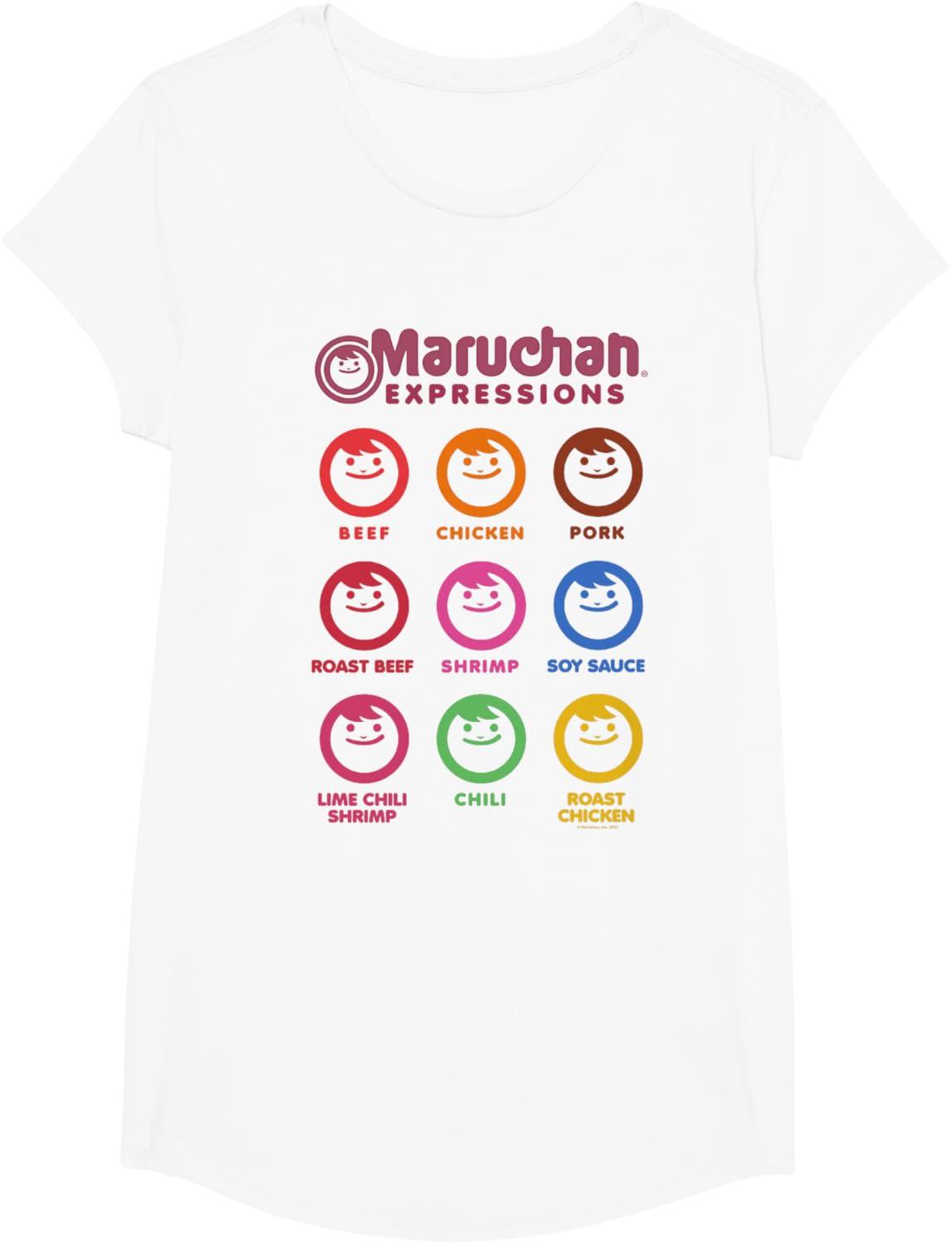 image:imageMaruchan Expressions Multiple Flavors amp Colors Collage TShirtWhite