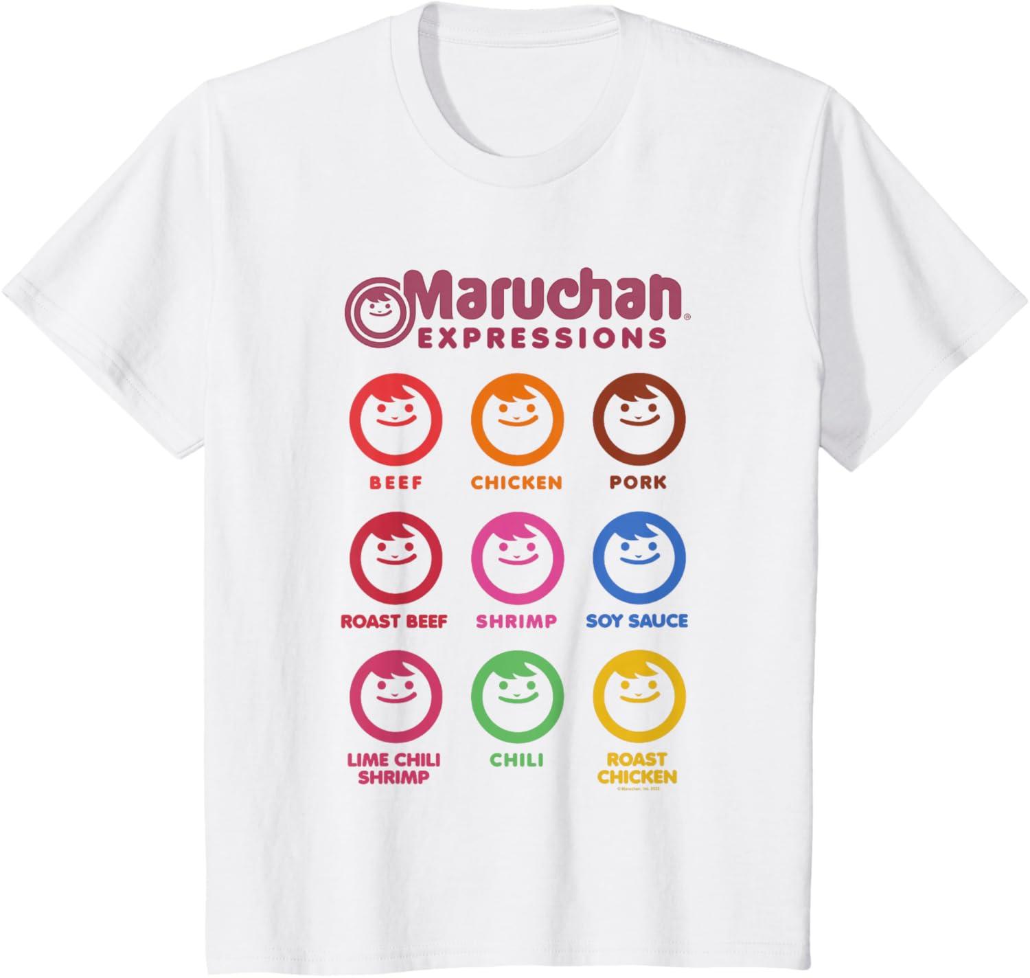 image:imageMaruchan Expressions Multiple Flavors amp Colors Collage TShirtWhite