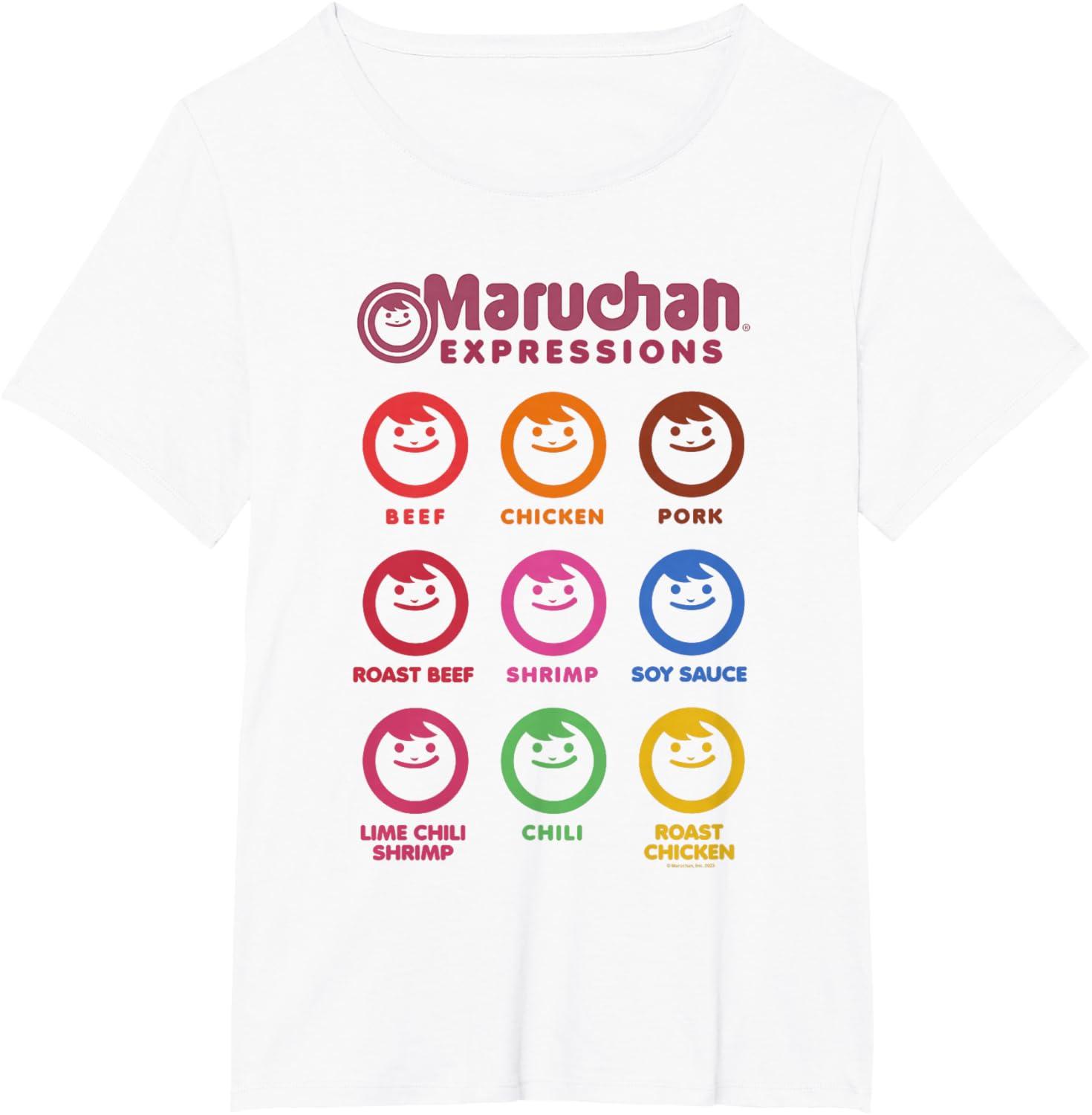 image:imageMaruchan Expressions Multiple Flavors amp Colors Collage TShirtWhite