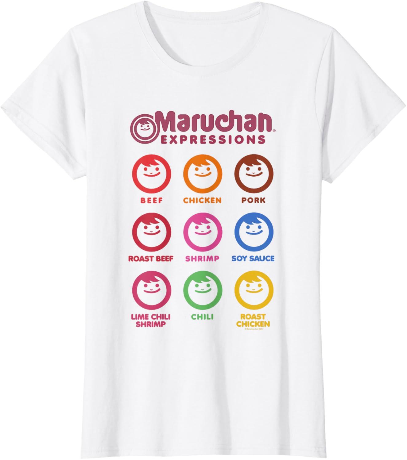 image:imageMaruchan Expressions Multiple Flavors amp Colors Collage TShirtWhite