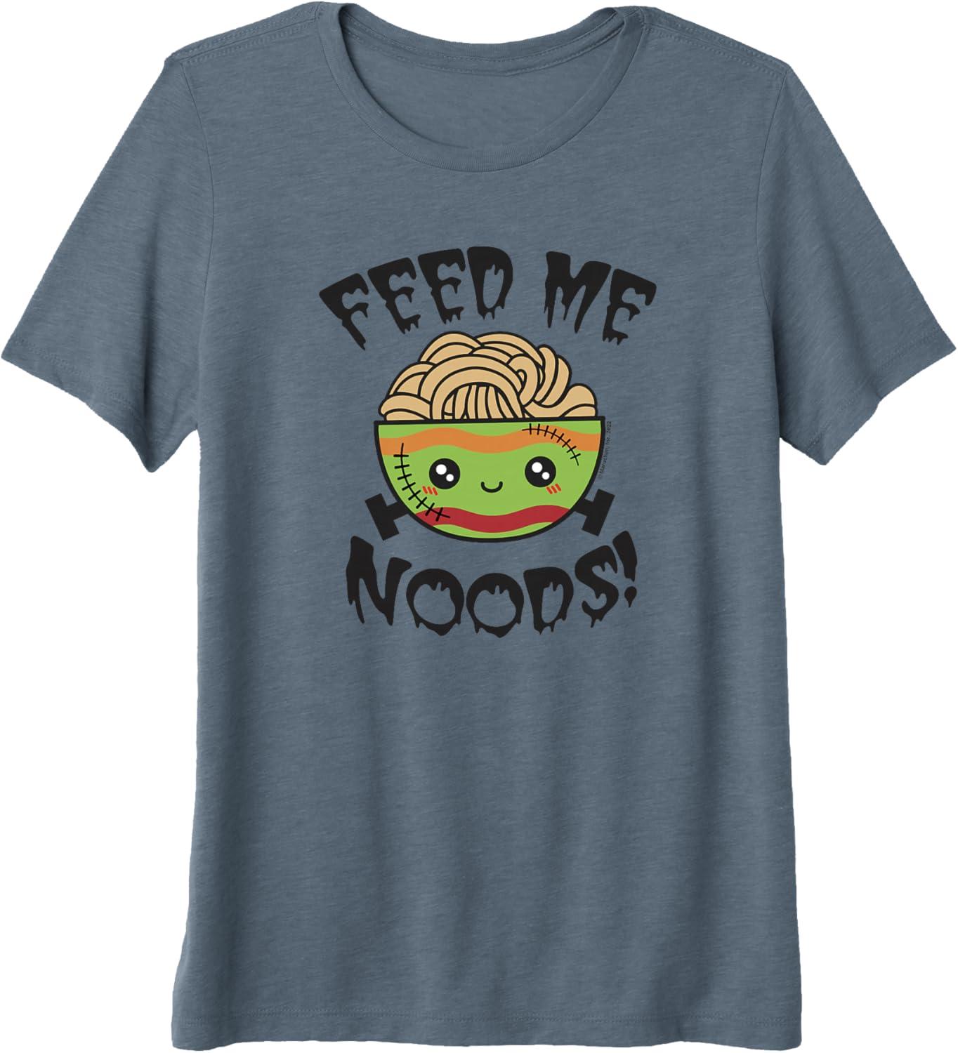 image:imageMaruchan Feed Me Noods Halloween Frankenstein Bowl Premium TShirtSlate Grey