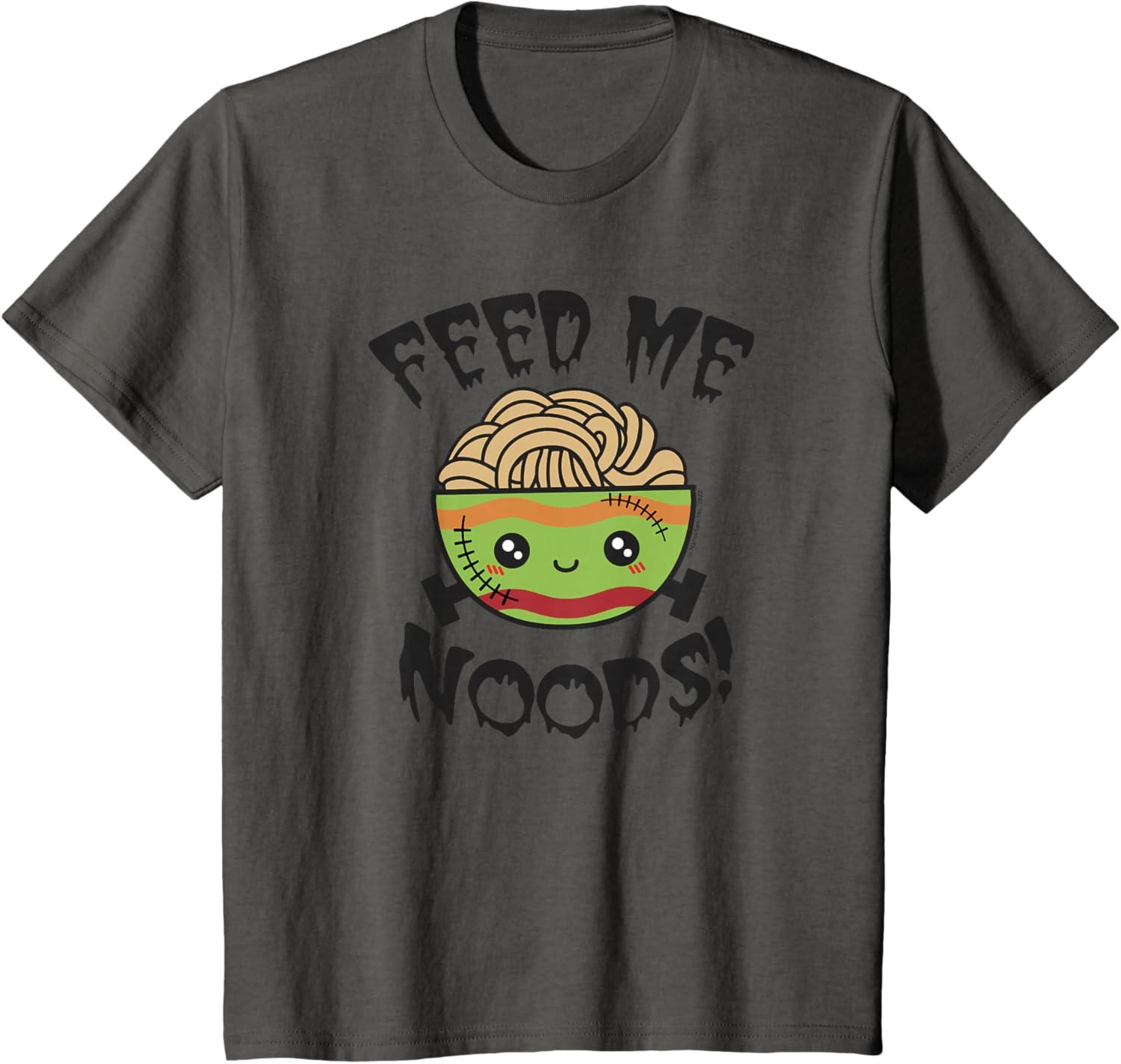 image:imageMaruchan Feed Me Noods Halloween Frankenstein Bowl TShirtAsphalt Grey