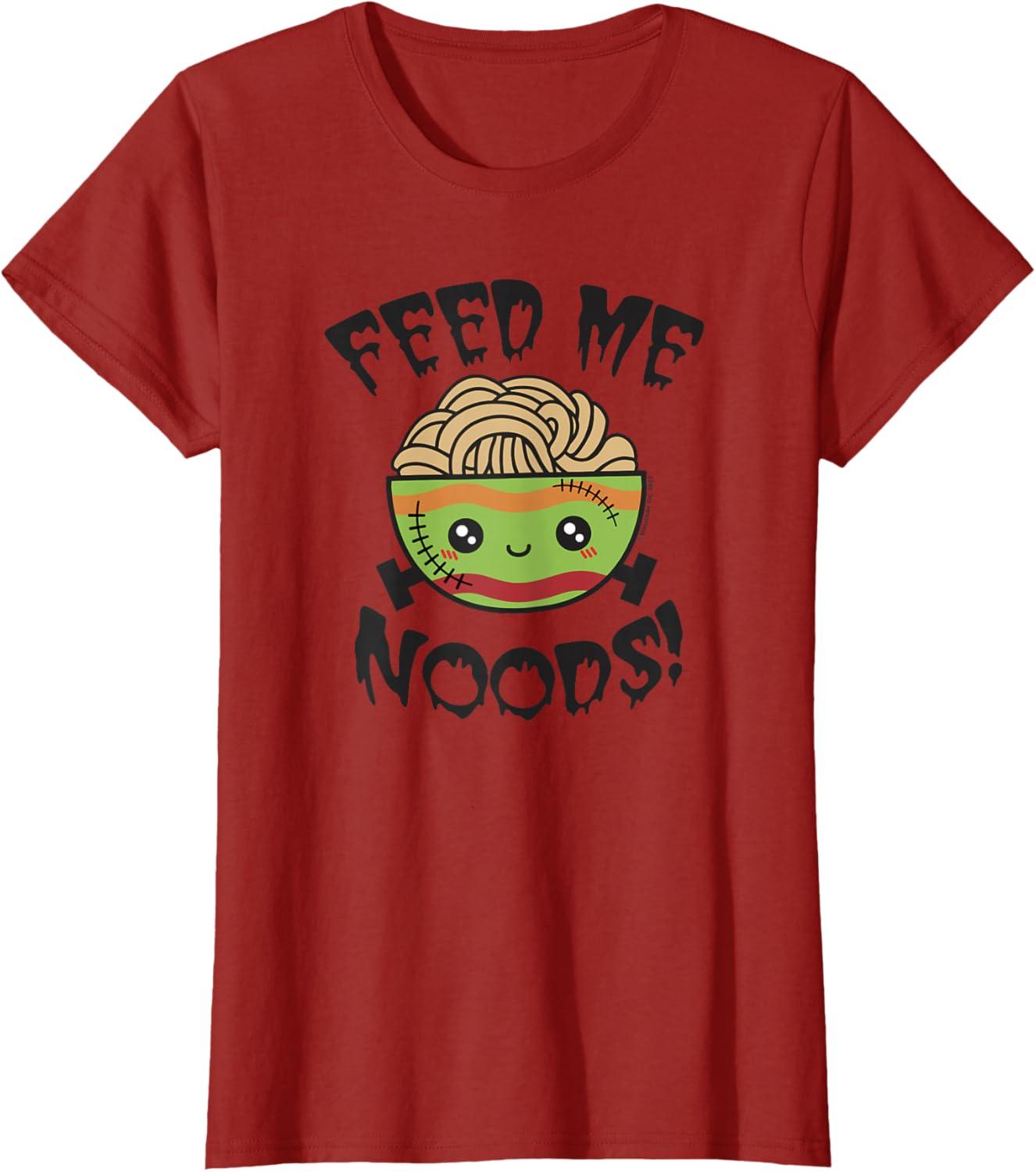 image:imageMaruchan Feed Me Noods Halloween Frankenstein Bowl TShirtCranberry Red