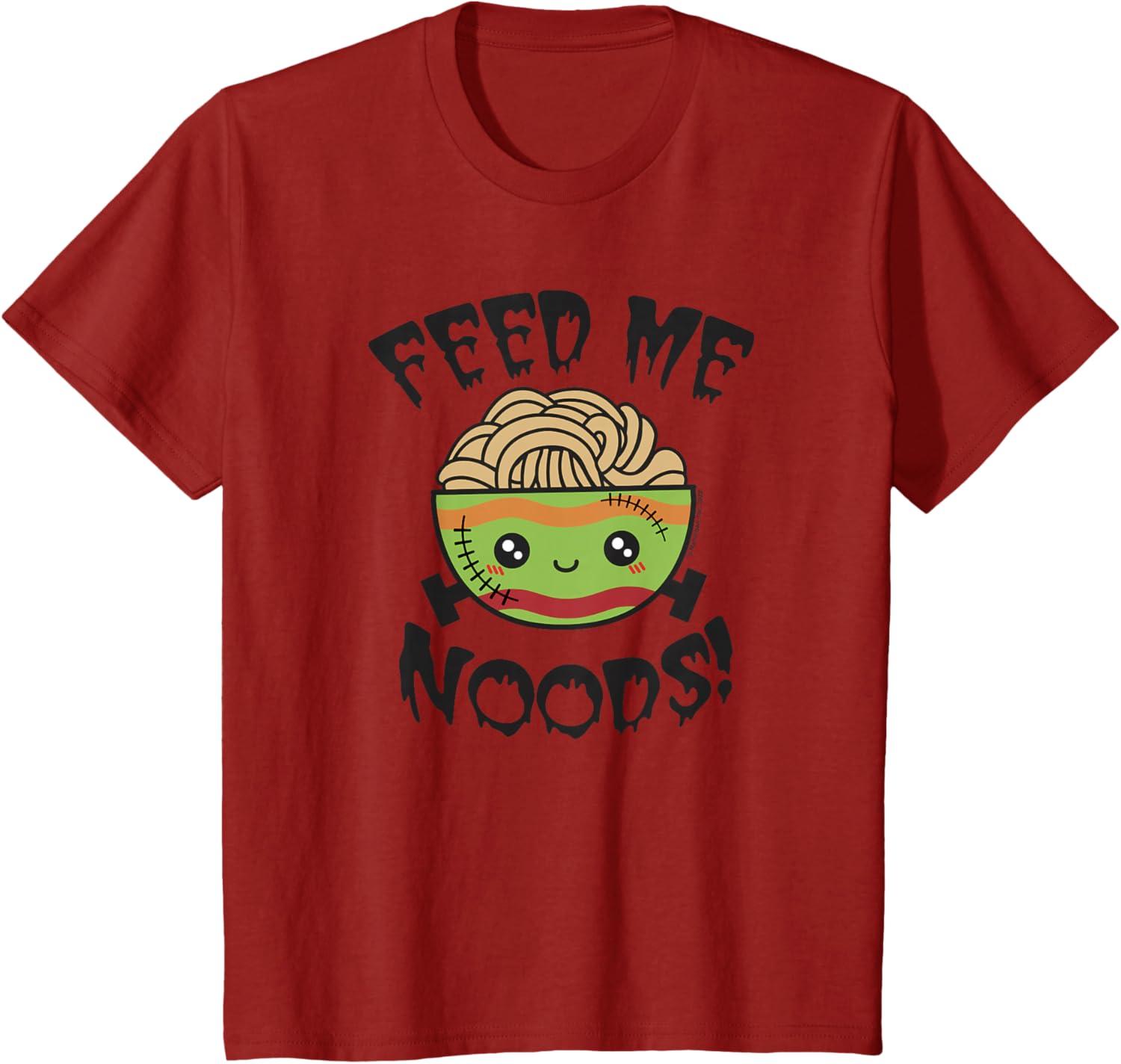 image:imageMaruchan Feed Me Noods Halloween Frankenstein Bowl TShirtCranberry Red