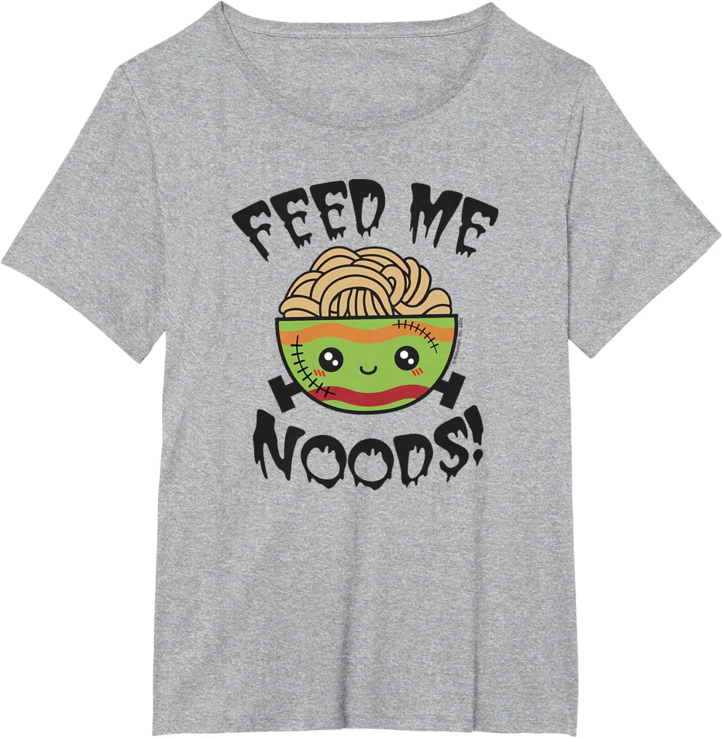 image:imageMaruchan Feed Me Noods Halloween Frankenstein Bowl TShirtHeather Grey