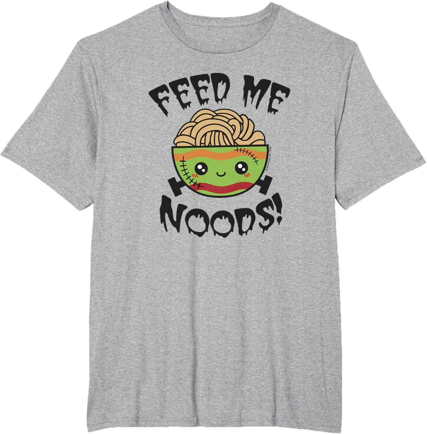 image:imageMaruchan Feed Me Noods Halloween Frankenstein Bowl TShirtHeather Grey