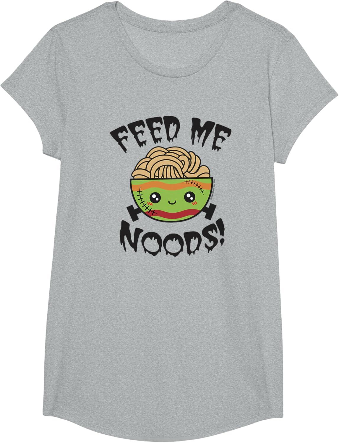 image:imageMaruchan Feed Me Noods Halloween Frankenstein Bowl TShirtHeather Grey