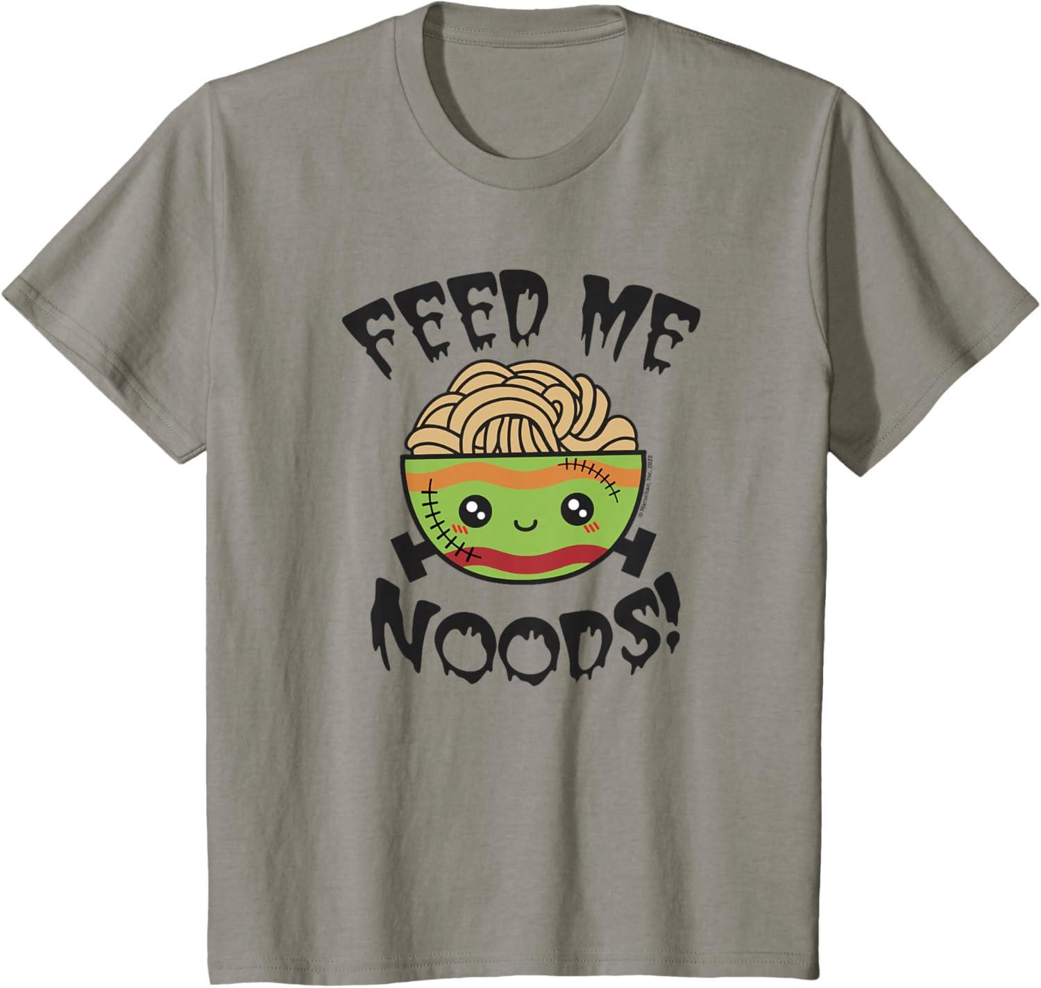 image:imageMaruchan Feed Me Noods Halloween Frankenstein Bowl TShirtSlate Grey