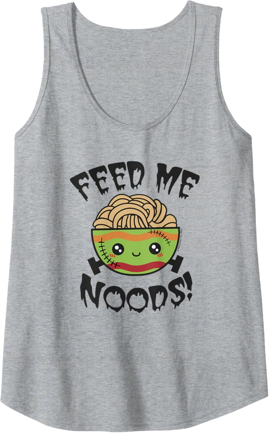 image:imageMaruchan Feed Me Noods Halloween Frankenstein Bowl Tank TopHeather Grey